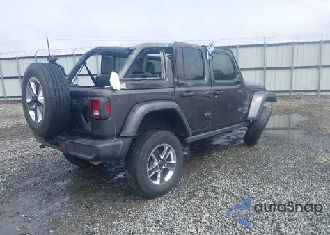 2019 Jeep Wrangler Unlimited Sahara 4X4 из США, поврежденный, VIN 1C4HJXEG8KW627530